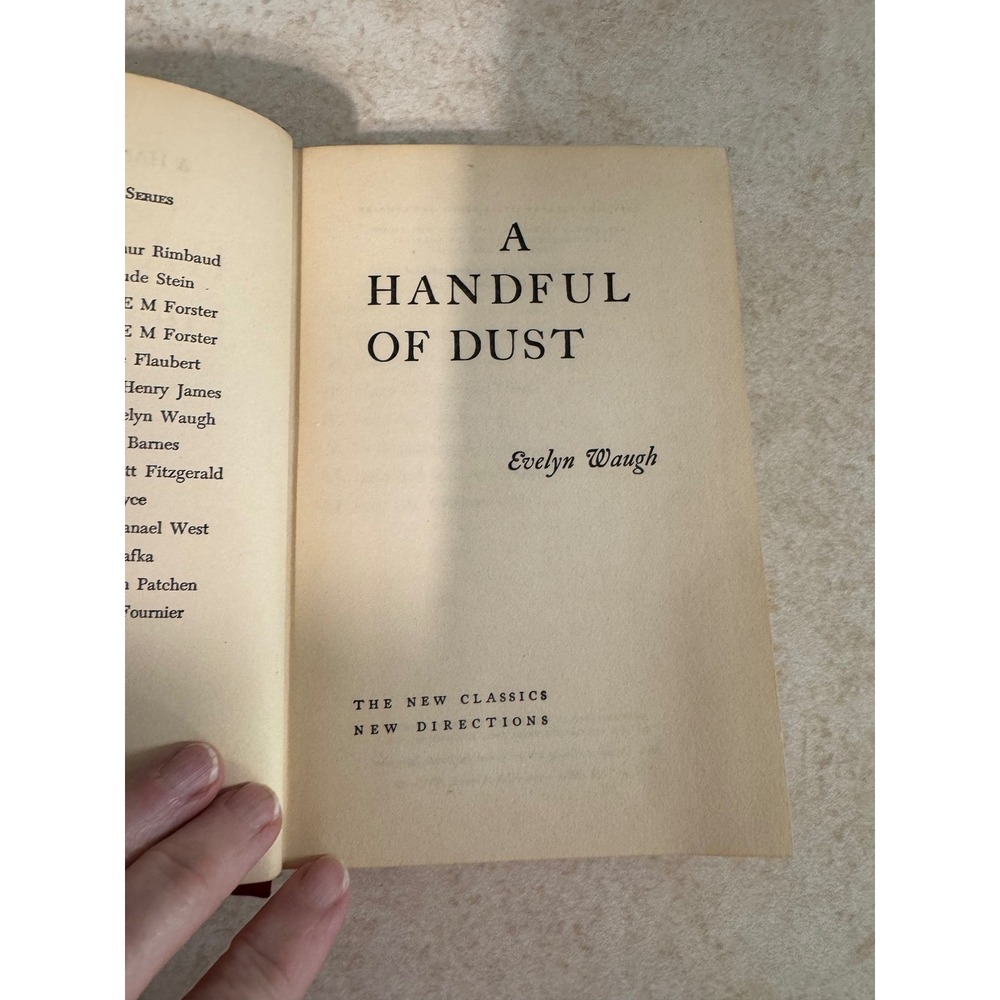 A Handful of Dust Evelyn Waugh New Directions New Classics 1945 Hardcover Red